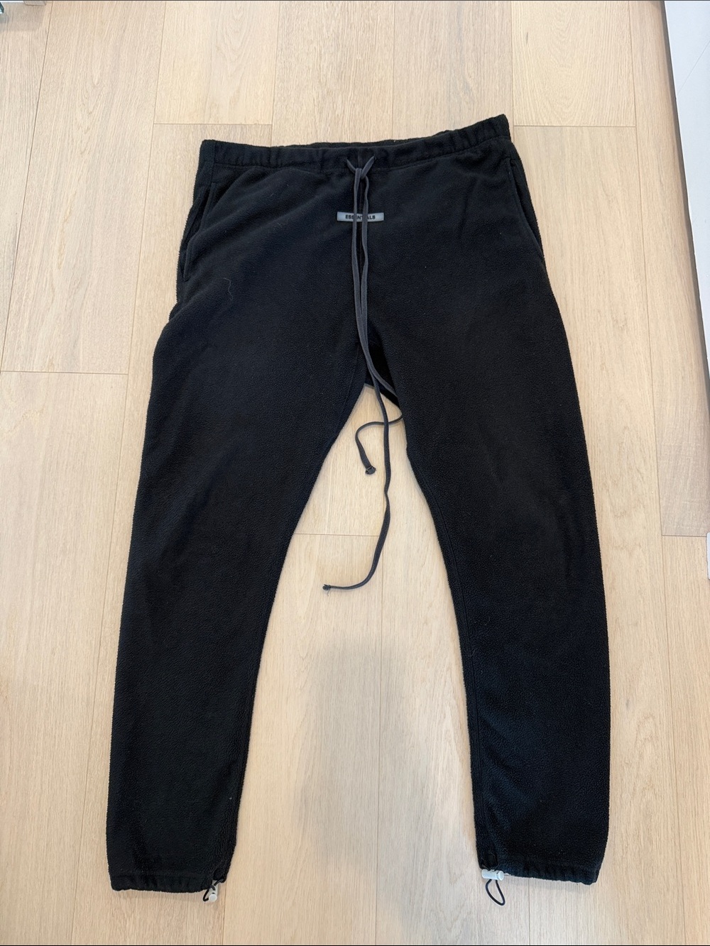 Men's Fear of God Black Fleece Jogger Pants - Casual Comfort